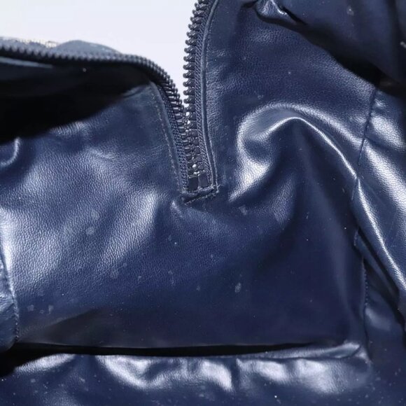 CELINE C Macadam Hand Bag Canvas Navy Auth bs23203 - Picture 13 of 16